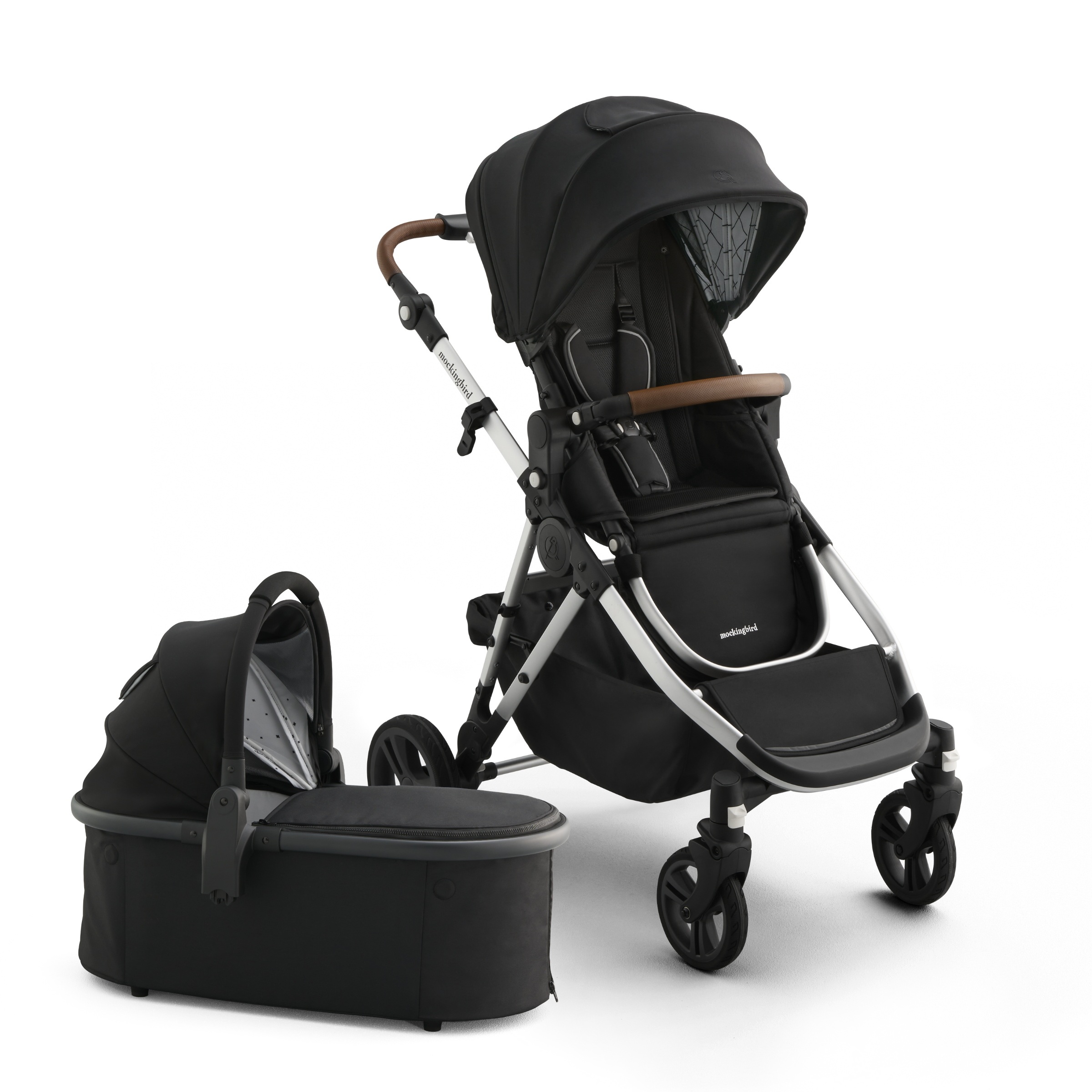 Single-to-Double Stroller 3.0 + Bassinet Bundle