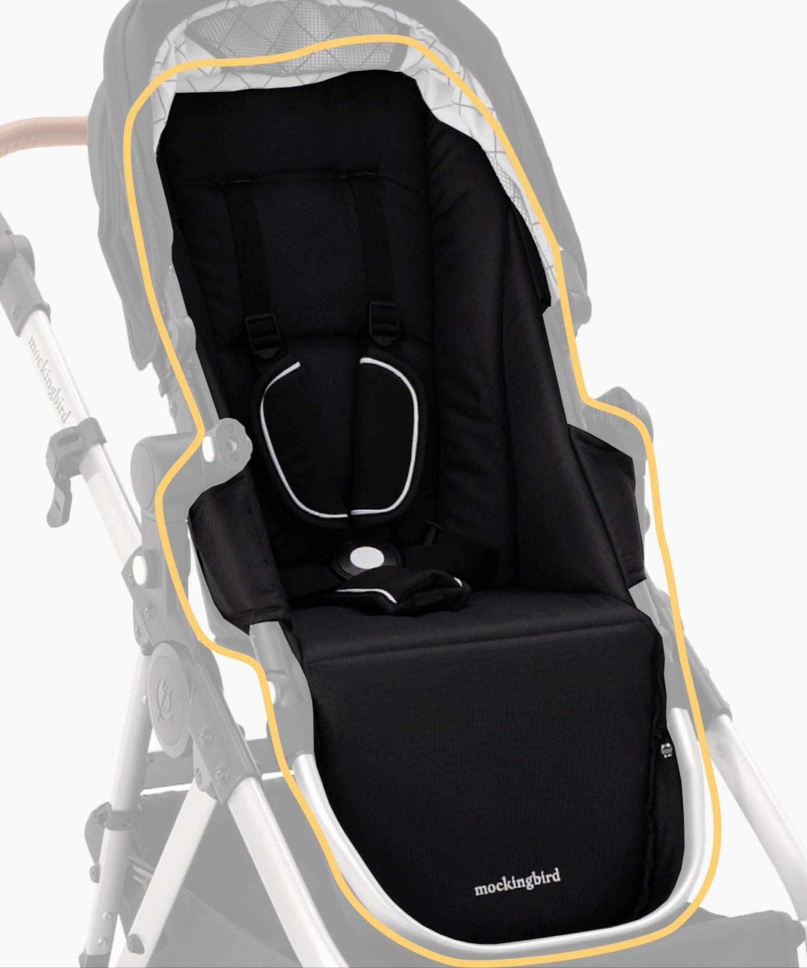 Single-to-Double Stroller Seat