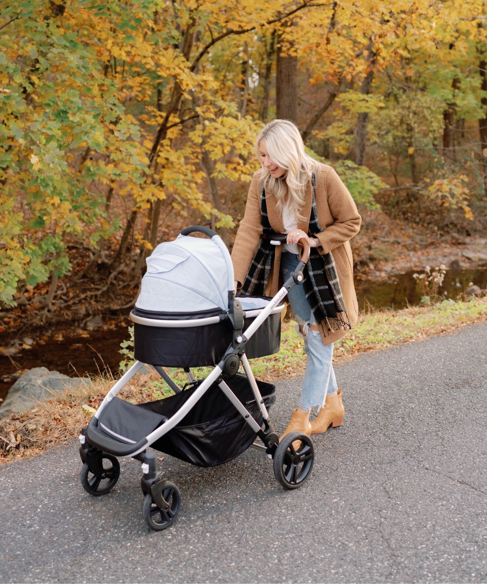 Single-to-Double Stroller 2.0 + Bassinet Bundle - Sky