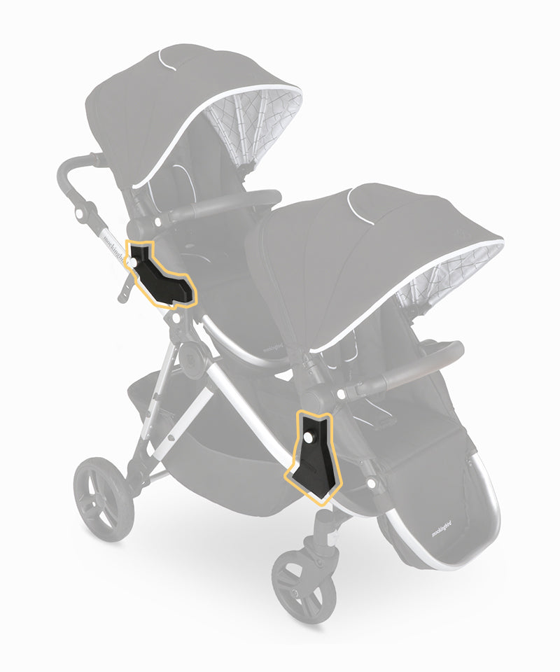 Mockingbird Best Double Stroller With Infant Car Seat Mockingbird