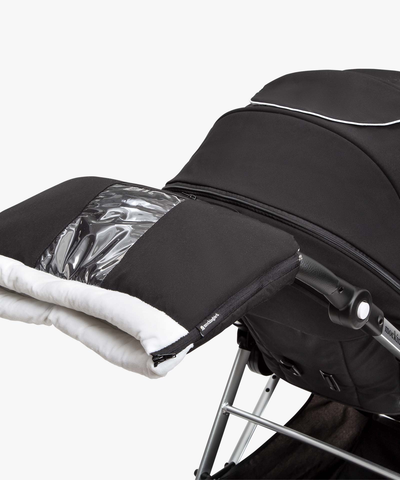 Mockingbird Hand Muff | Closed on Stroller