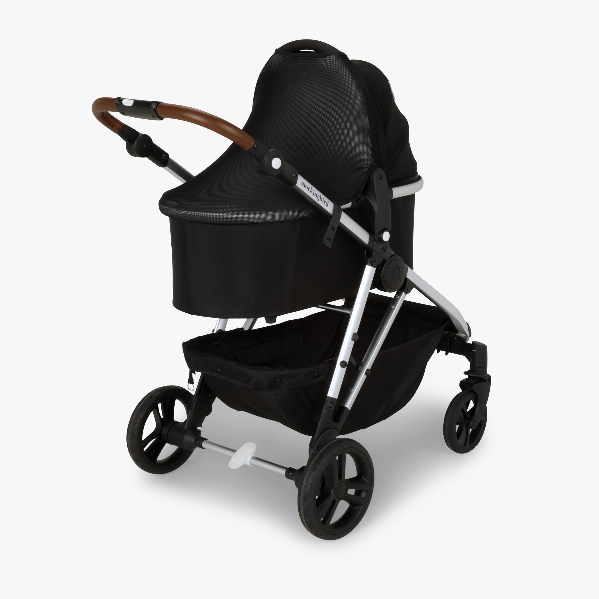 Umbrella stroller top shade attachment