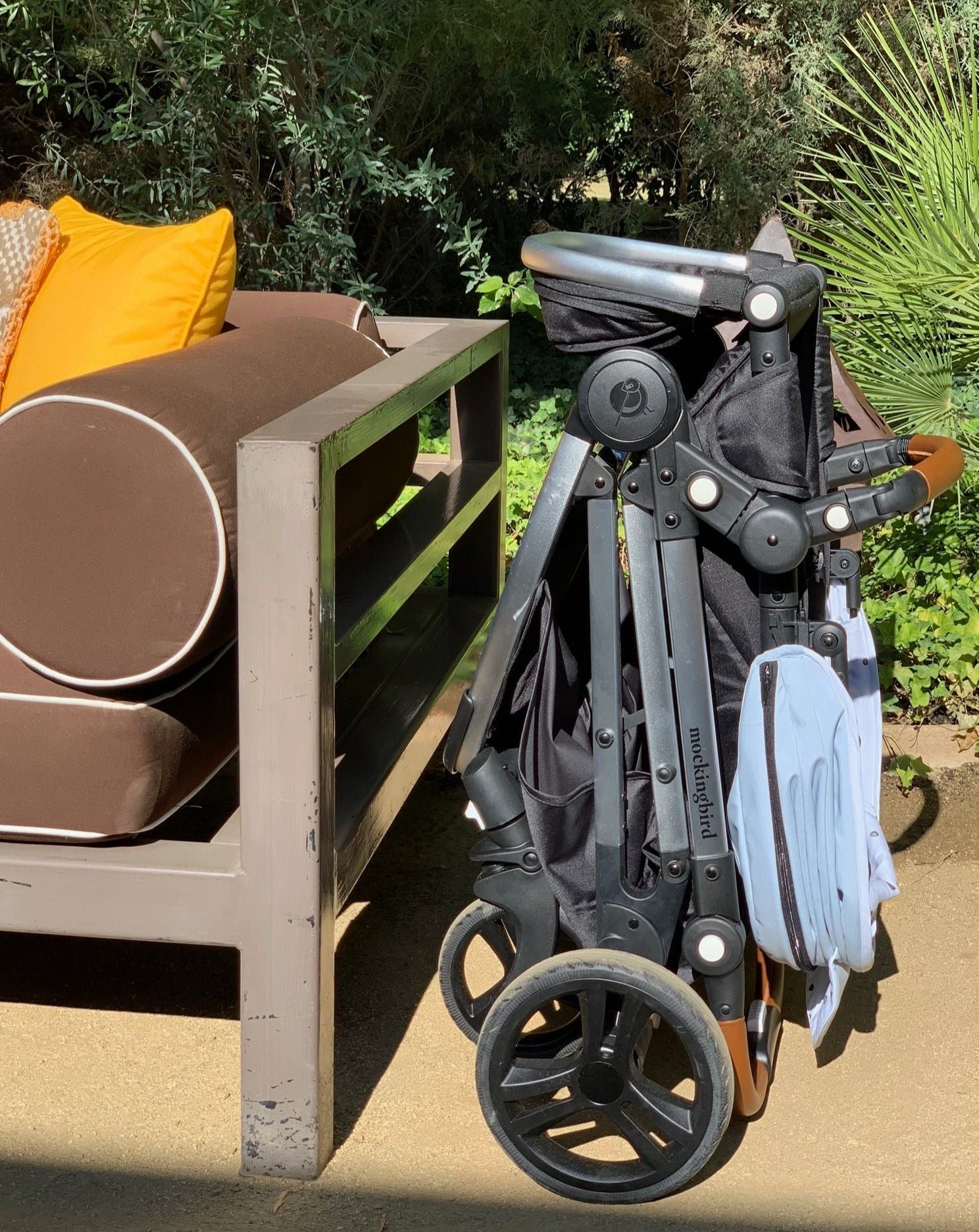 Mockingbird Single Stroller | Easily folds flat and stands up single stroller