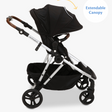 Mockingbird single to double stroller with extendable canopy
