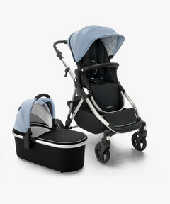 Single-to-Double Stroller 2.0 + Bassinet Bundle - Sky