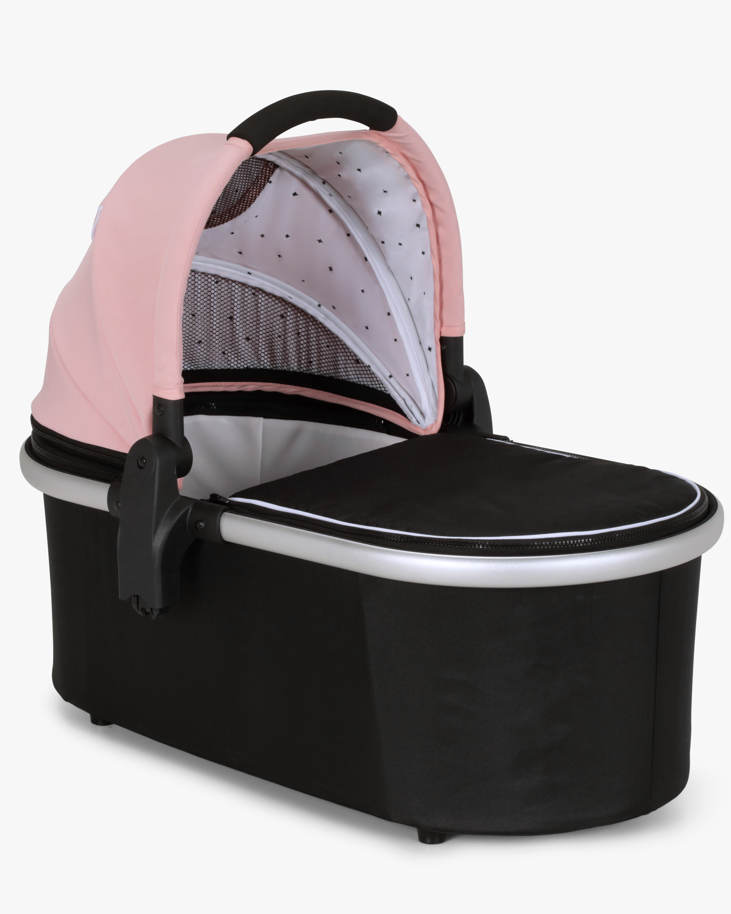 #color_bloom Mockingbird stroller bassinet in bloom pink