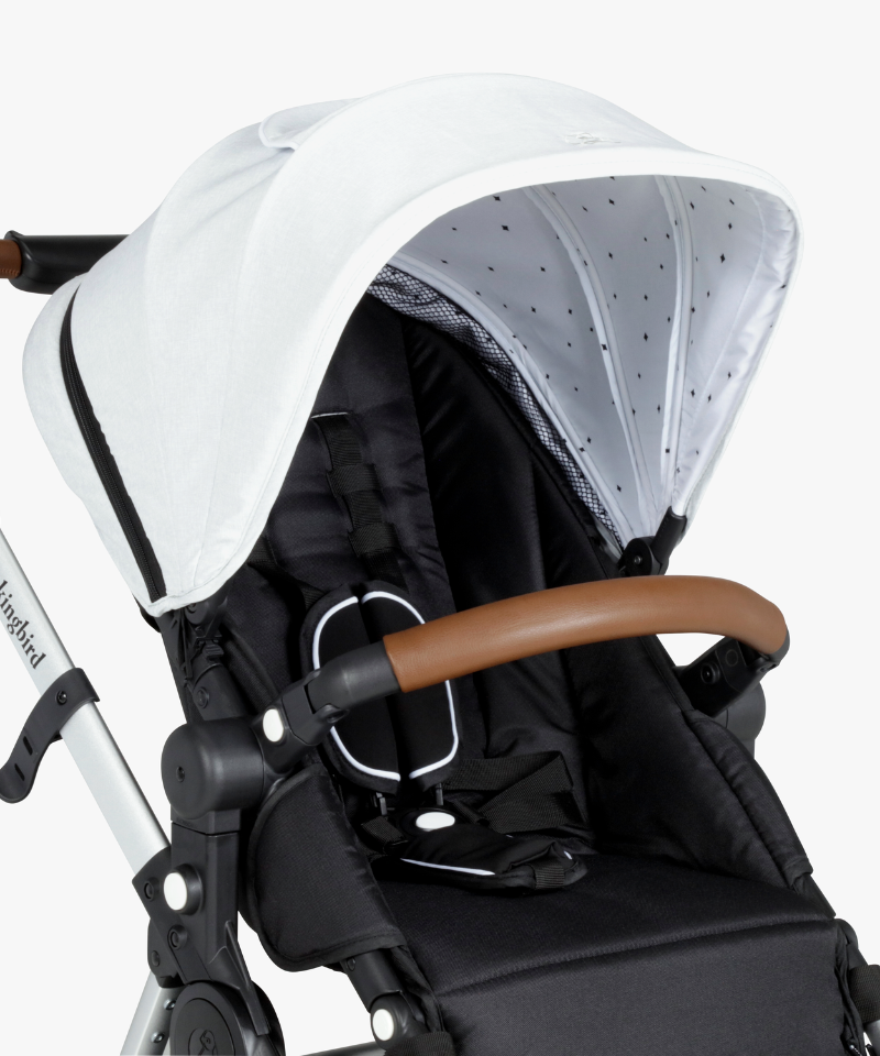 #color_light grey Light grey canopy on mockingbird stroller