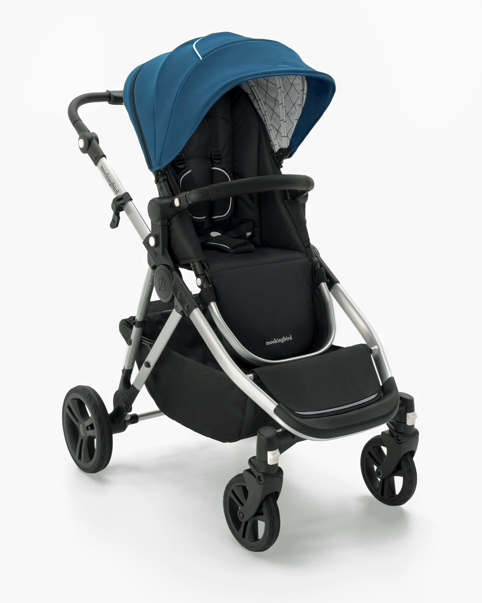 Mockingbird Single to Double Stroller 2.0 Black Windowpane