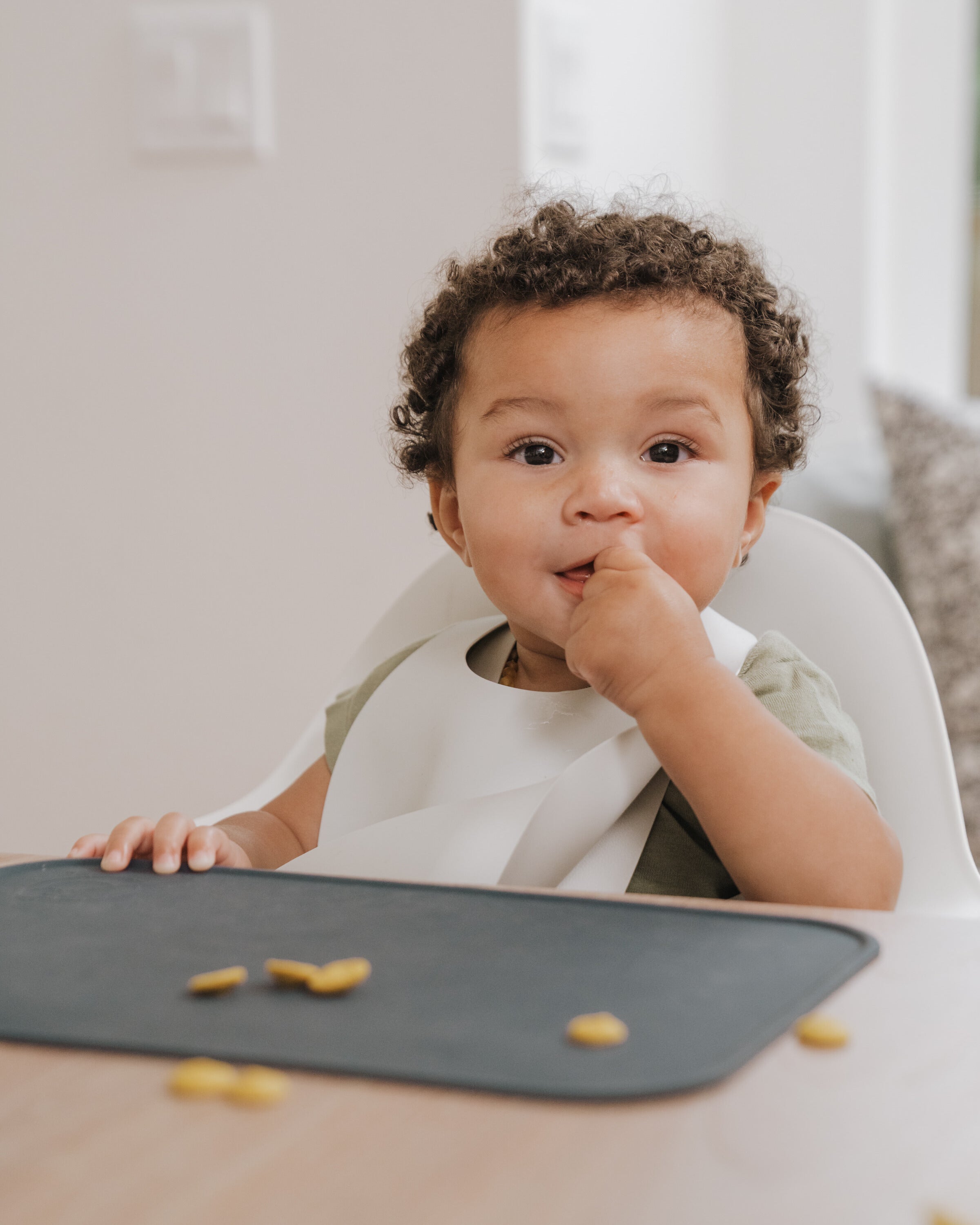 Baby eating high outlet chair