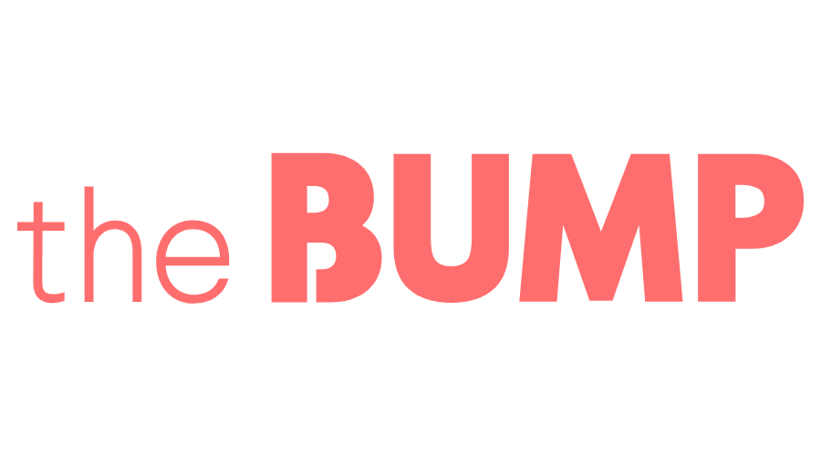 the bump pink logo on white background