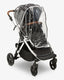 Rain Cover on one seat of the Mockingbird Single-to-Double Stroller